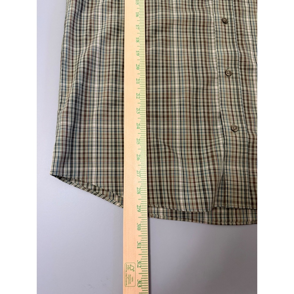 Eddie Bauer Mens Relaxed Fit Wrinkle Resistant Plaid Button Down Shirt Brown M - Picture 4 of 6